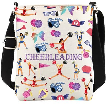Cheerleading Gifts Cheer Crossbody Bag Cheerleader Geschenke Cheer Geschenke für Team Kleine Handy Geldbörse mit verstellbarem Riemen, 24815 Cheerleading C, medium