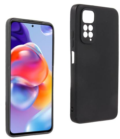 Cover in Gel TPU Nera per XIAOMI REDMI Note 11 4G - Note 11s 4G, Ultra Sottile 0,33 mm, Morbido Flessibile, Custodia Silicone