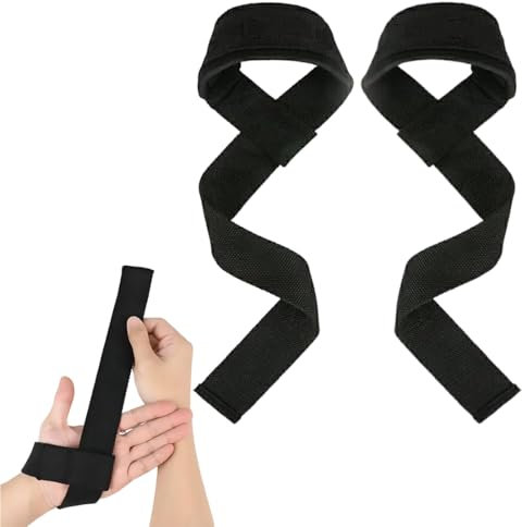 SULIUDAJI Straps Palestra - Fascette Sollevamento Pesi - Fasce, Cinghie per Stacchi, Gym, Lifting - Accessori Bodybuilding