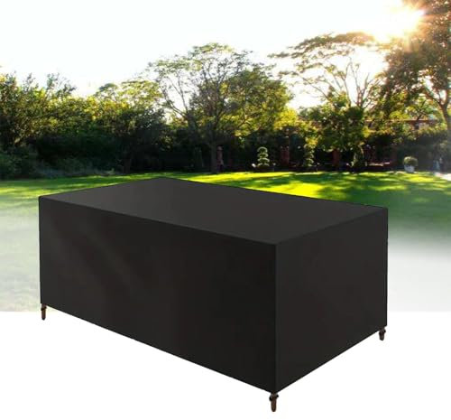 Abdeckung für Gartenmöbel 160x120x80cm/LxWxH Balkonmöbel Set Abdeckung Wasserdicht Oxford Gewebe Gartentisch Abdeckplane Winterfest Beständiges Schutzhülle für Loungemöbel Möbelsets Sitzgruppe