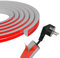 Mini Cable Trunking 3M Cable Cover Self-Adhesive Wire Cover Cable Conduit Management Electric Cables,Paintable Wire Trunking for TV and Computers in Family and Office Grey