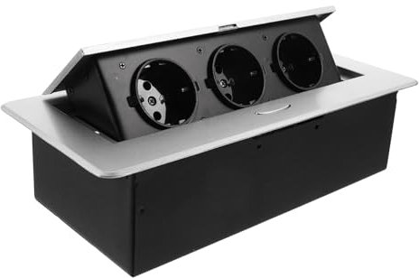 Uonlytech Steckdosenbox Runde Pop-up-Steckdose Für Besprechungssteckdose Und Konferenzraumsteckdose Pop-up-Ausgang