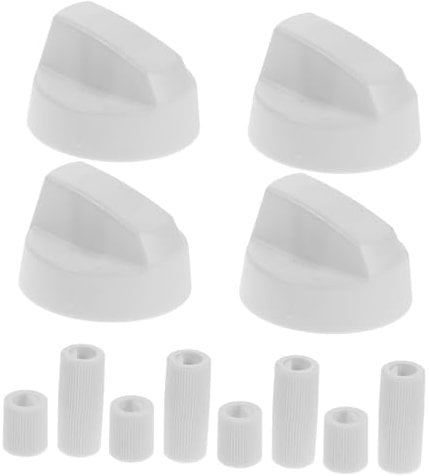 OFFSCH 4 Pack Control Knobs 12 Adapters Stove Knob Replacement Parts for Oven Stove Ranges
