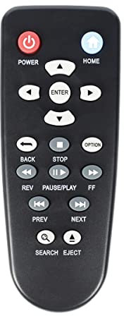 YiBiChin Replaced Remote Control Compatible with Western Digital WD TV 1tb 2tb 3tb Live TV Plus Mini HD Hub Media Player