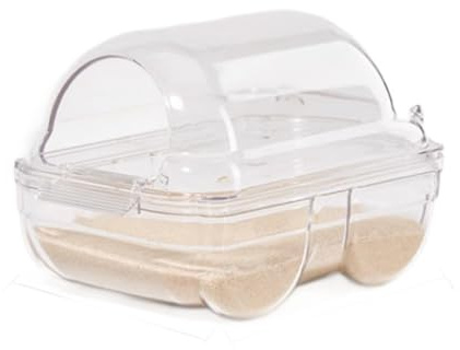 vreplrse Arena para Chinchillas: un baño de Lujo para mimar a tu Mascota con Estilo. Contenedor para Sauna de Animales pequeños. Arenero para sirios, Metro