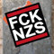 FCK NZS I 100 XL Sticker 10,5cm I Aufkleber gegen Rechts
