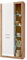Furn.Design Vitrine in weiß matt und Evoke Eiche, Vitrinenschrank 80 x 195 cm, Rivian
