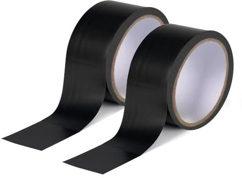 2Pack Super Strong Waterproof Tape for Pipes Patch Holes & Crack Butyl Sticker Strong Glue Barrier Fast Repair Stop Leakage Tool(5cm,Black)