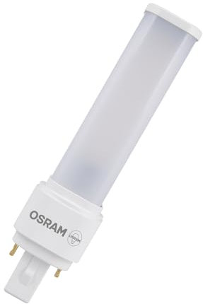 OSRAM DULUX LED Stiftsockellampe G24d 9W 1100lm 6500K Ersatz Kompaktleuchtstoff KVG drehbar bis 30,000h quecksilberfrei IP20 Montage, White