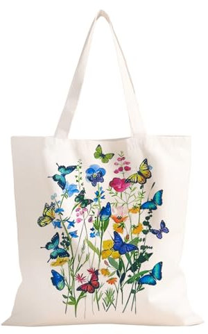 FOSDICK Tote Bag Donna, Borsa Shopper Donna, Shopper Maestra Riutilizzabile, Borsa di Tela Manico Lungo, Borse di Stoffa Stampata per Uso Viaggi Shopping Scuola Universitaria Lavoro, 35x40cm