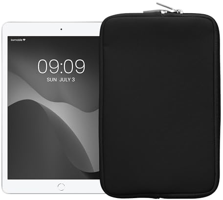 kwmobile Étui de Protection pour Tablette - Housse de Protection Universelle 8-8,4 Tablet pour Tablette en néoprène - Gris foncé