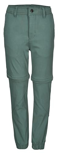 Killtec Jungen Funktionshose mit abzippbaren Beinen KOS 115 BYS PNTS, naturgrün, 176, 44153-000