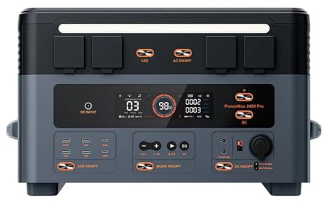 Centrale Électrique Portable 2400Pro, 2400W, 2016wh, Cellule Solaire, For Camping En Plein Air, Maison, Batterie Externe Mobile D'urgence Recharge Ultra Rapide