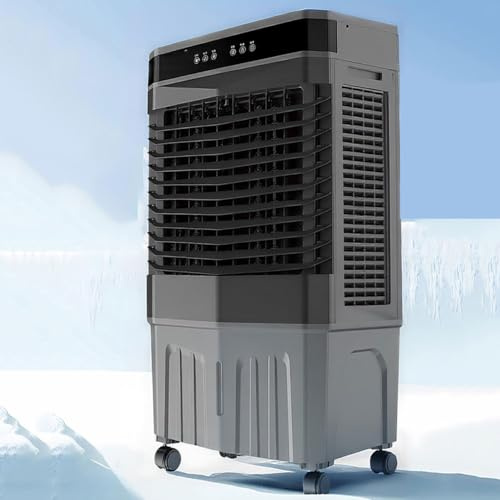 Aire Acondicionado portátil sin Tubo Exterior climatizador evaporativo Industrial Enfriador de Aire 3 Velocidades, 12H Temporizador, para Sala de Estar, oficinas, Exteriores, Salones de Banquetes