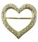 Trachtenland Herz Schalring Brosche mit Strass - Gold - Schöner Schmuck zum Halstuch