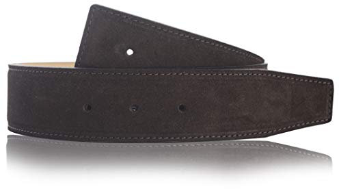Exklusiver Premium Wildledergürtel in Dunkelbraun in der Breite 40 mm 90 cm