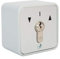 GEBA MSC-APZ1-2T/1 Surface Mount, Interrupteur à Clé, Deux Voies Fonction Momentary avec Cylindre, pour Portes Automatiques de Garage et Portails.