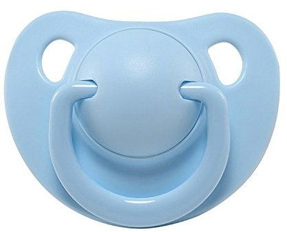 LittleForBig Erwachsene Baby Schnuller der Smiley Schnuller Blau