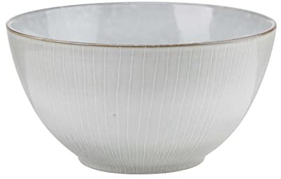 BUTLERS Schale 3390ml Keramik Geschirr -HENLEY- Mixing Bowl, Obstschale, Servierschale, Salatschüssel, Rührschüsseln | Skandinavisches Landhaus Stil Deko | Mikrowelle, spülmaschinenfest