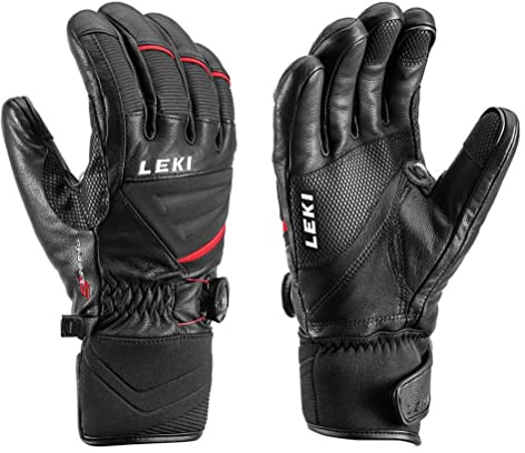 LEKI Griffin Tune S Boa Skihandschuhe für Herren, Schwarz/Rot (701) 11