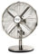 Taurus Boreal 12 Legend - Ventilateur de table 35W, rétro/vintage, brush Metal, système d'oscillation et d'inclinaison, 3 vitesses, 4 lames, diamètre 30cm, base ronde antidérapante