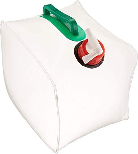 Dubens Pichet à eau pliable en plastique transparent avec robinet pour camping, randonnée 10 l