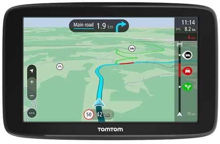TomTom Navigationsgerät GO Classic (5 Zoll, Stauvermeidung Dank TomTom Traffic, Updates Europa, Updates über Wi-Fi), Schwarz