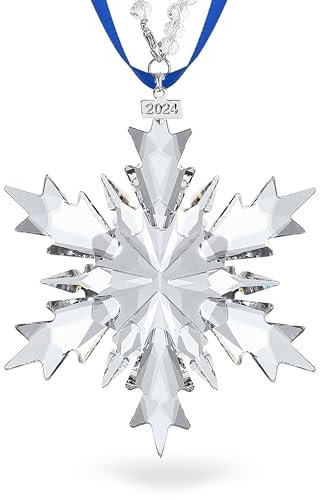 2023 jährlicher Weihnachtsschmuck Kristall Schneeflocke Stern - Weihnachtsbaumschmuck Anhänger Kristall Sonnenfänger Home Hanging Decor