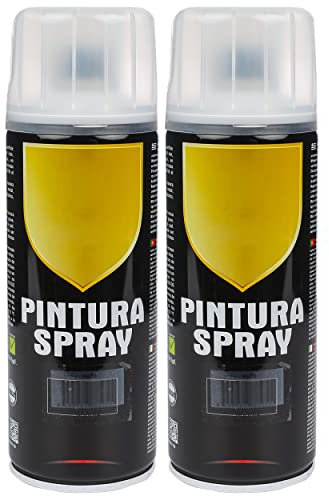 Etrexonline Pintura Spray Multicolor Profesional 400ml Adecuado Metal Madera y Plástico - Color Barniz (Paquete de 2)