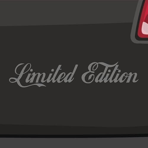 Generisch Limited Edition Aufkleber Sticker Spruch Text Tuning rar selten treffen 10x2cm Farbe: Silber