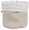 Noblelinen Brotkorb Brötchenkorb Brotbeutel Leinen Brotsack Leinen - Brotbeutel Aufbewahrung Frischhalten Leinenbeutel Für Brot Brötchen - Brotkasten Brotaufbewahrung Brotbox Bio Eco Natur (Spitze)