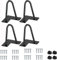 4X Hairpin Legs Haarnadel Tischbeine, DIY Doppelstab Möbelfüße für Schreibtisch Esstischbeine,Mit Bodenschoner und 32pcs Schrauben (15cm 2 Streben)