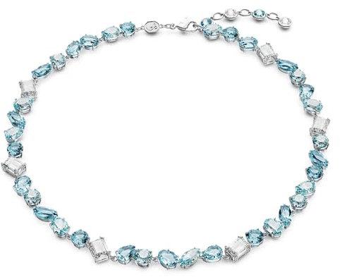 Swarovski Collar Gema 5666007 azul baño de rodio