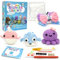 JOYTAG Häkelset für Anfänger, Anfänger-Häkelset für Erwachsene und Kinder, Häkeltier-Set mit Schritt-für-Schritt-Video-Tutorials und Anfänger-Häkelgarn, Amigurumi-Häkel-Starter-Set (Puffer/Krake/Wal)