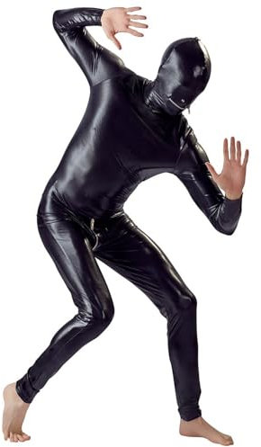 Latex Kleidung Latex Männliche Kleidung MännerLatex Material Vollständig Geschlossener Reißverschluss Design Mit Einem Gummi Kondom 3D Gefälschte Brüste Im Inneren