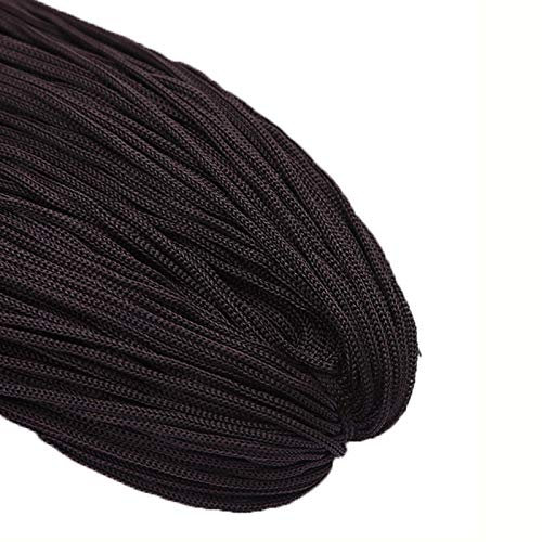 Häkelgarn, Strickgarn, 3 mm, 200 m, handgestricktes Garn for Selbermachen for Fingerstricken, Eisseidenfaden, Hohldrahtwolle 200 g, for Mütze, Schal, Handschuhe, Socken (Farbe: Grau) (Color : Black)