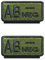 2 Stück Grün Typ AB- Neg Negativ Blutgruppe Kreuz Taktisch Militär Emblem Bestickter Aufnäher Patch mit Verschluss für Erste-Hilfe-Tasche, Trauma, Medizin, Sanitäter, Rettungspaket (AB-)