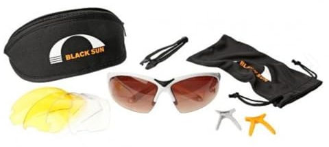 BLACK SUN Fahrradbrille Sportlesebrille: Bifokal, bester Wind- und Sonnenschutz, UV-400 (Weiß, Dioptrie 2,5)