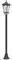 Outsunny Lampadaire extérieur sur pied, lampadaire solaire extérieur, LED, lanterne classique, lampe extérieur sur pied, 30 Lm, hauteur 127 cm, noir