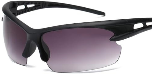 SagaSave 1Stück Outdoor Reitgläser, Mode Bogen Leichte Sonnenbrille Staubdes Winddichte Sicherheit Sonnenbrille für Outdoor Aktivität Sport Eyewear, Gradientengrau