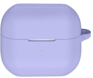 FTRONGRT Case Compatible with Samsung Galaxy Buds 3 / Buds 3 Pro, Anti-Scratch, Shockproof, Silicone Case Compatible with Samsung Galaxy Buds 3 / Buds 3 Pro Bluetooth Earphone.Purple