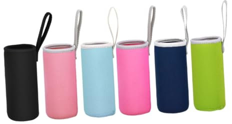 GREENADSCAPE 6piezas Funda Aislante Para Vasos Fundas Para Botellas Portátiles Protector Para Cocinas Comedores Cafeterías Ligera y Práctica