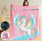 Tociwih Glow in The Dark Einhorn Decke, Einhorn Geschenke für 2 3 4 5 6 7 8 9 10 Jahre altes Mädchen, Weiches rosa Einhorn werfen Decke Geburtstag Osterspielzeug für Mädchen Alter 6-8, 50'' x 60''