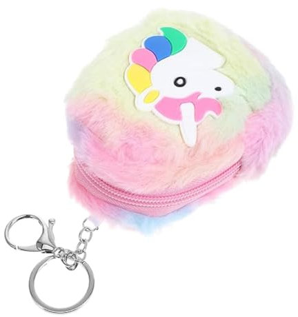 Porte Monnaie, Mini Licorne porte-monnaie mignon, Petite pochette à monnaie amusante avec fermeture éclair, Pour écouteurs, Petits articles pour femme, Portefeuille
