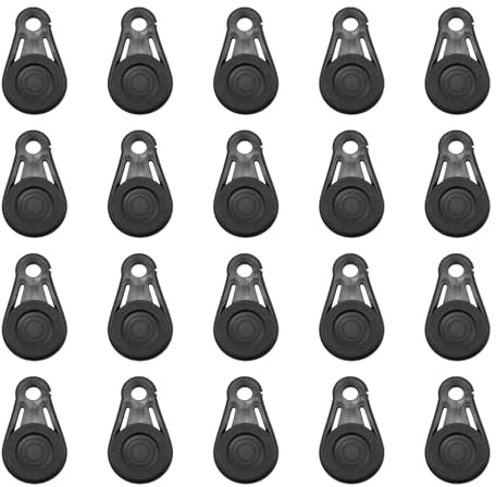 20PCS 84mm Plastic Detachable Tarp Clips Heavy Duty Lock Grip Tarp Grabbers Movable Snaps Clip for Outdoor Camping Tent Awning Banner Cover Tarps and Plastic Sheeting(Black)