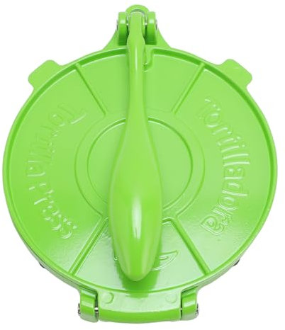 Tortilla Press 8in Cooker Aluminium Alloy Dough Press Tortilla Thinning Multifunctional Kitchen Utensil Tool (Green)