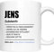 Jens Tasse | Mann Junge Namen Vorname Kosename Rufname Kaffeebecher | Definition Jens Geschenk