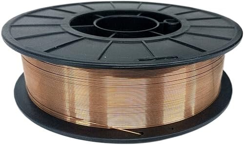 Steel Welding Wire, 0.8mm, 5kg, Spool, Solid Core, Copper Coated