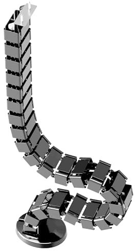 Sapien Cable Management Spine – Under Desk Cable Organizer for Sit-Stand Desks Silver Model CMS01S