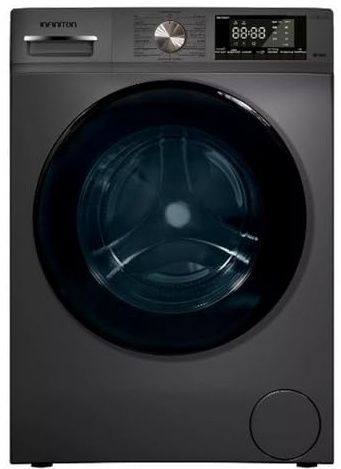 Lavadora Carga Frontal INFINITON WM-S72ADX, 7 KG, 1400 RPM, 15 Programas, A, Vapor Care, Inox